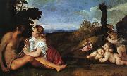 TIZIANO Vecellio, The Three Ages of Man aer